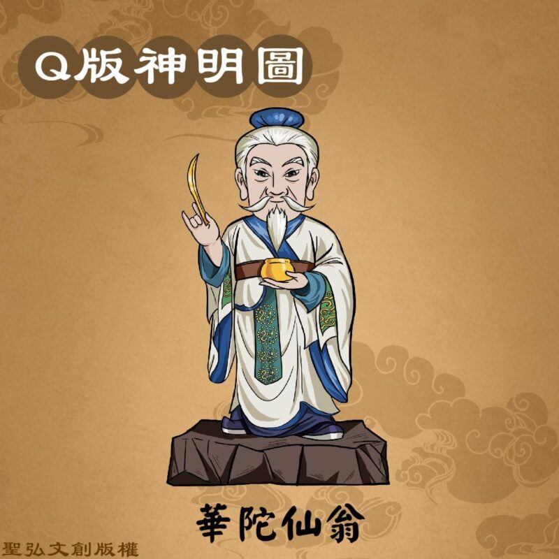 Q版華陀仙翁彩繪圖