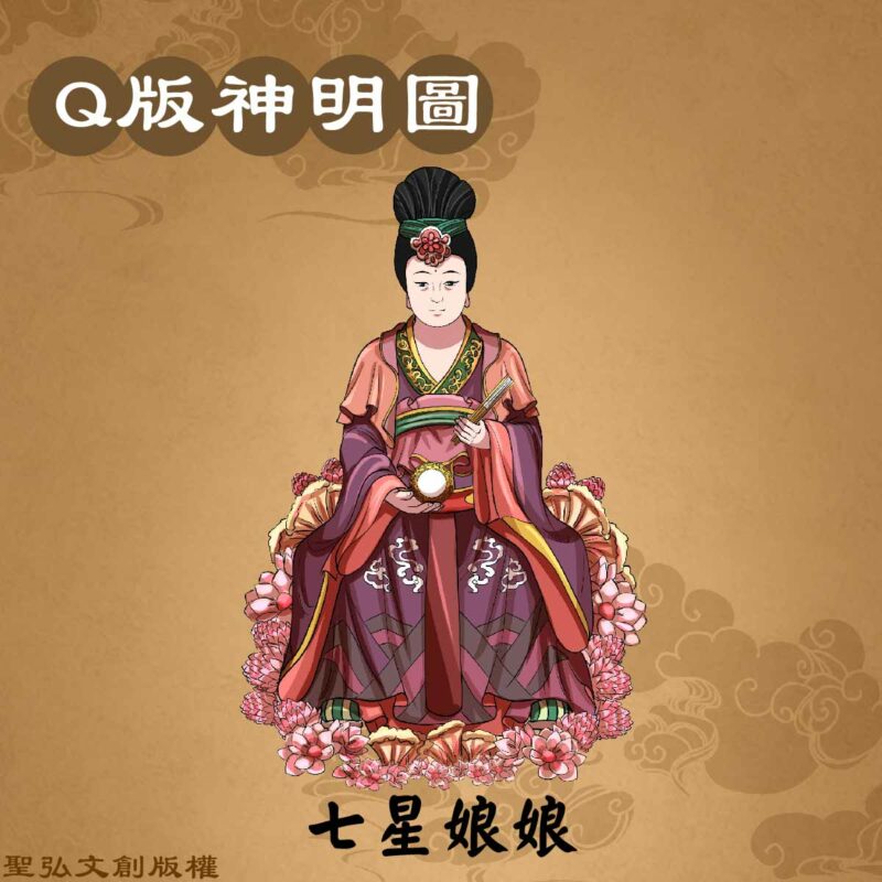 Q版七星娘娘彩繪圖